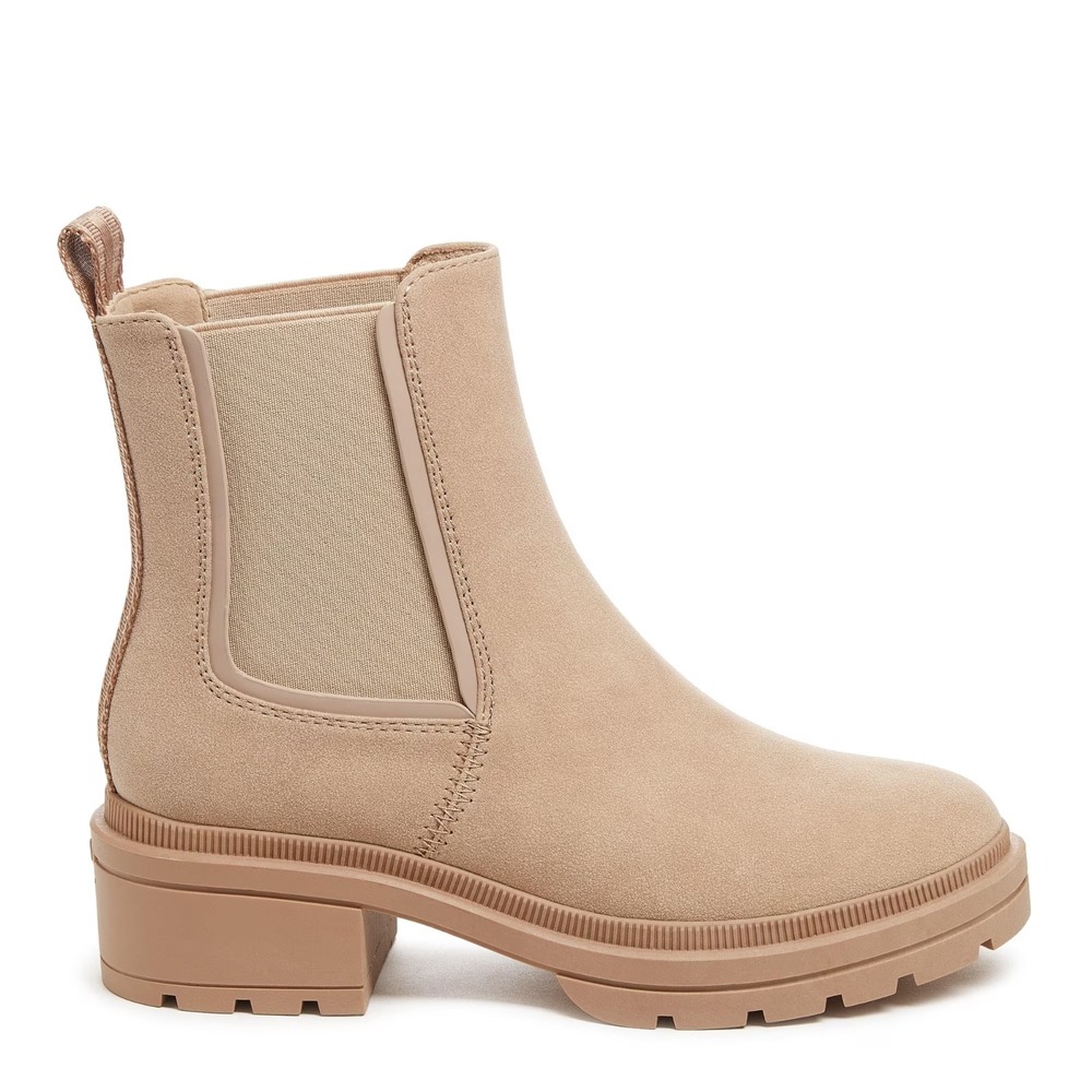 Rocket Dog Iggie Womens Size 6 Light Taupe Slip On Ankle Chelsea Boots